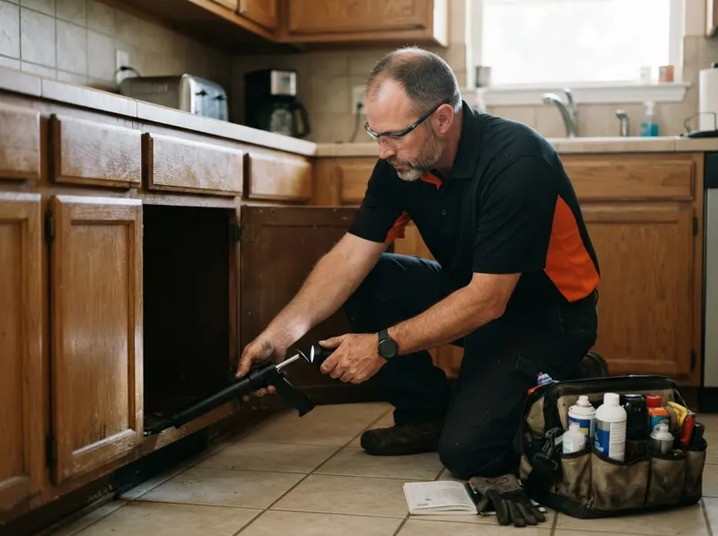 German Cockroach Kitchen Cleanout in Lubbock, TX
